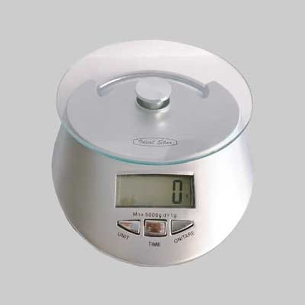Bilancia Digitale Ideal Star in Vetro Capacità 5 kg
