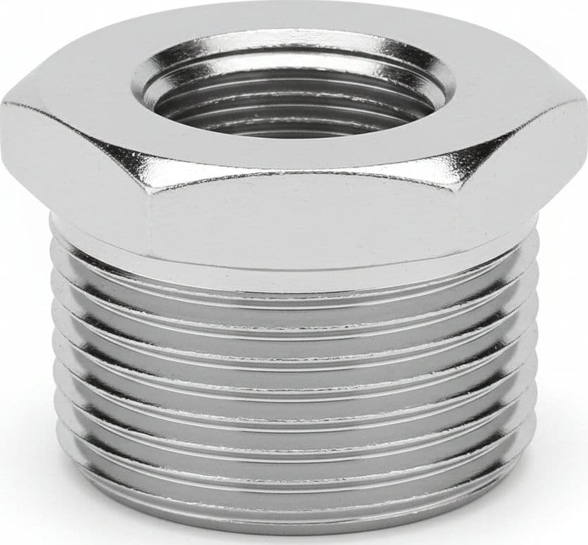 Riduzione Esagonale Ghisa Zincata m 1 1/2 F 1 1/4 5 Pezzi