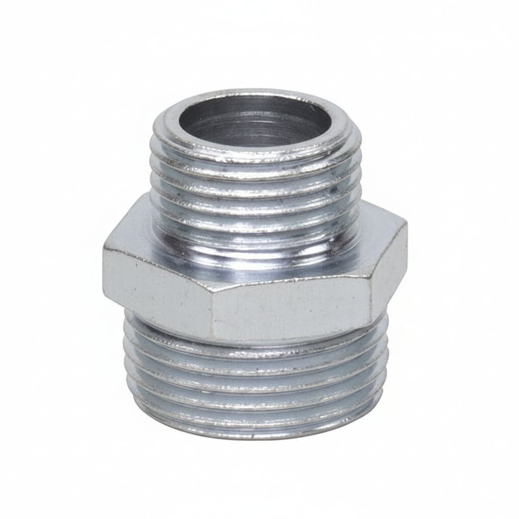 Niples Esagonale Ridotta Acciaio Zincato m ½ m 1 10 Pezzi