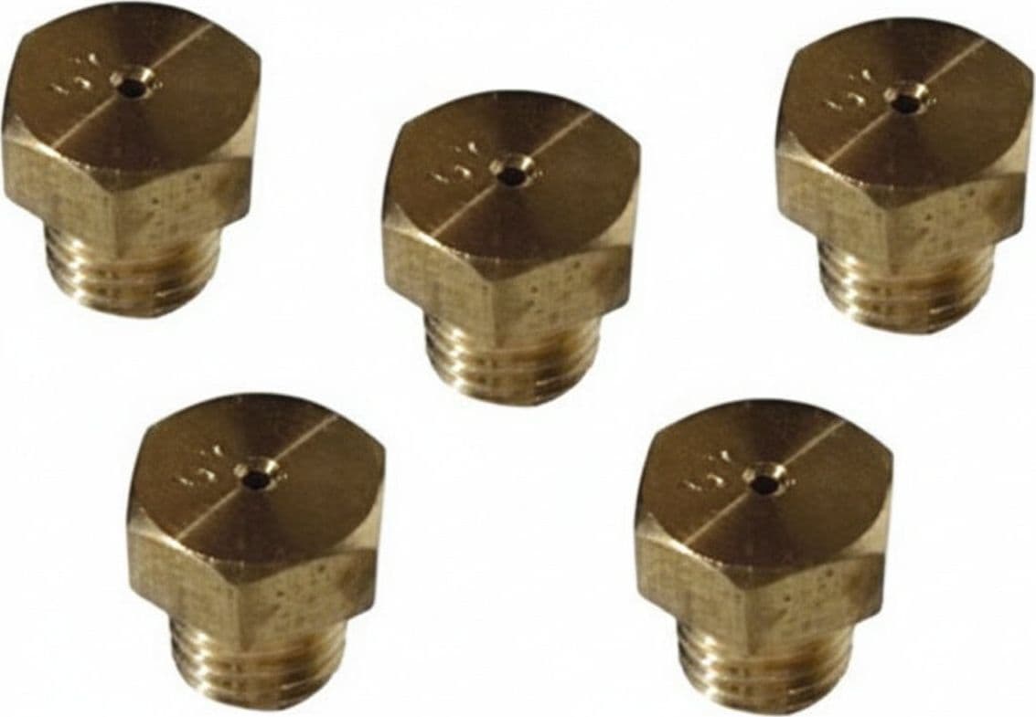 Kit 5 Pezzi Ugelli per Cucina Gas Metano Ø 6 mm Mb per Cucina a Metano