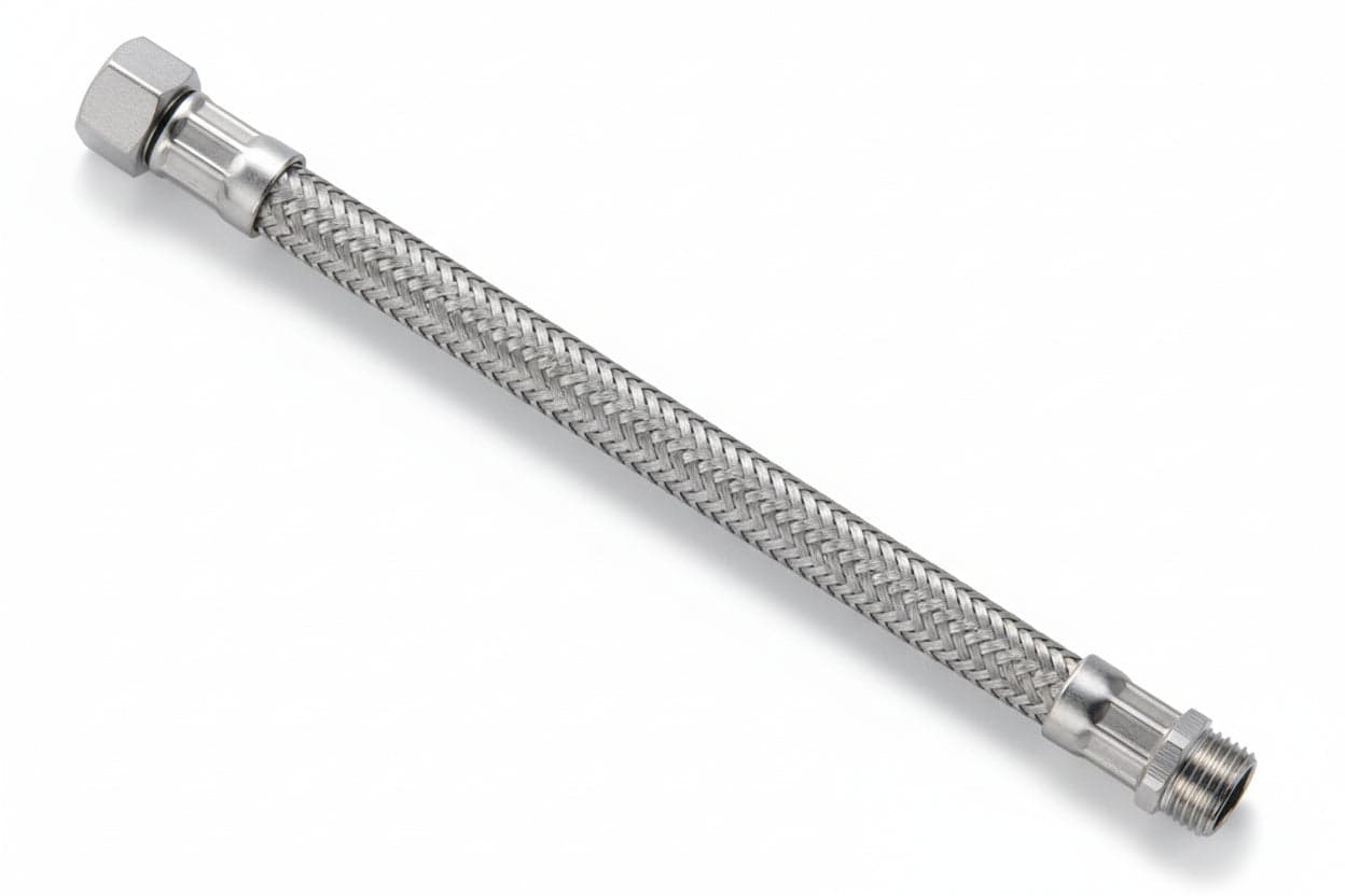 FLESSIBILE INOX PARIGI M3/8 - F3/8 FLEXCORE- - M 3/8 F 3/8 cm.35 - 5 pezzi PARIGI