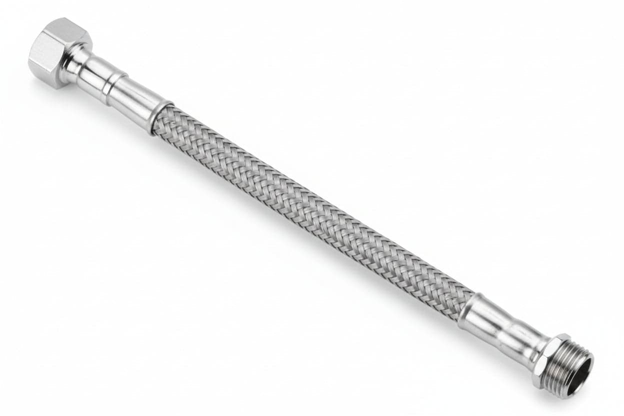 FLESSIBILE INOX PARIGI M3/8 - F3/8 FLEXCORE- - M 3/8 F 3/8 cm.50 - 5 pezzi PARIGI