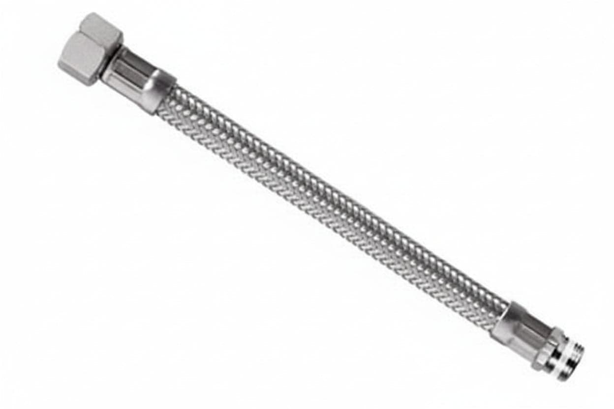 FLESSIBILE INOX PARIGI M3/8 - F1/2 FLEXCORE- - M 3/8 F 1/2 cm.20 - 5 pezzi PARIGI