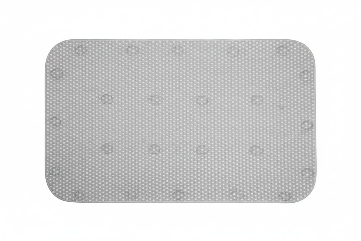 Tappeto Vasca Rettangolare in PVC Bianco 70 CMX38 Xtra 2 Pezzi