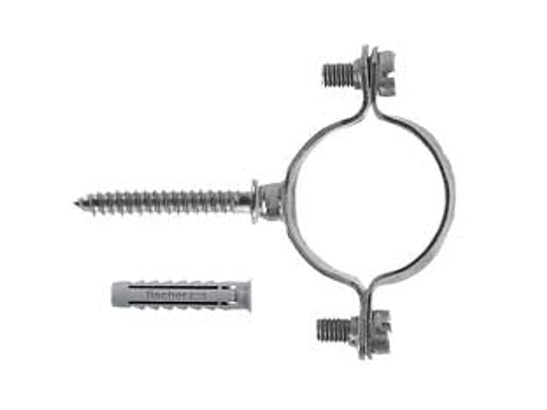 Collarini per Tubo in Acciaio Zincato Czv Ø 13 mm 14 1 Busta Fischer