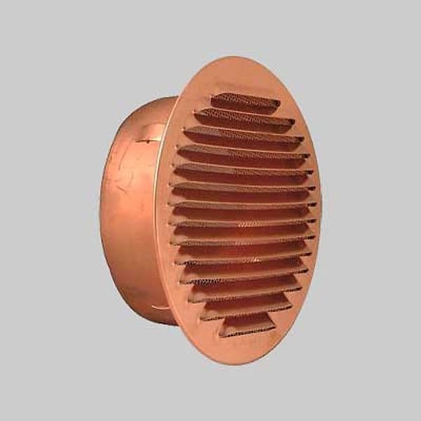 Griglia di Aerazione Tonda in Rame Ø 100 mm