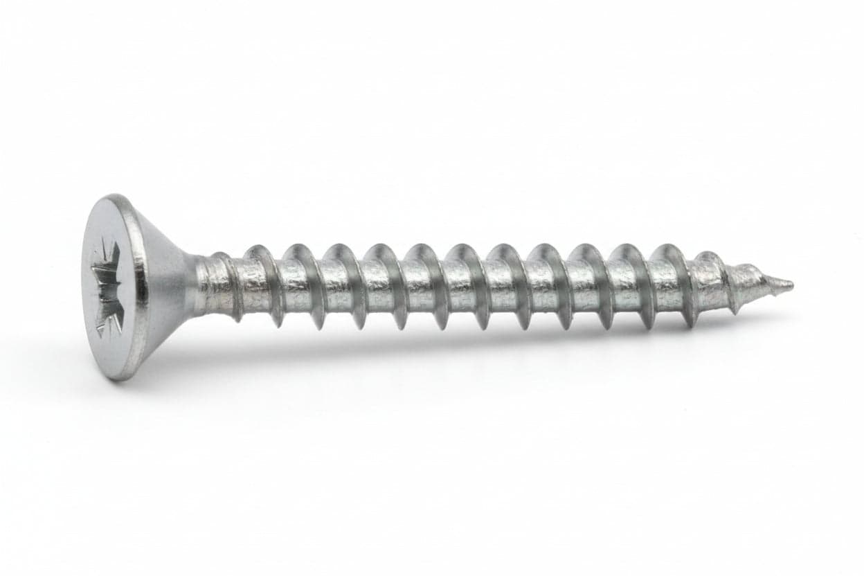 VITI PANEL-VIT TESTA SVASATA PIANA ACCIAIO CHROMITING- - ø mm.5x35 - 500 pezzi MUSTAD