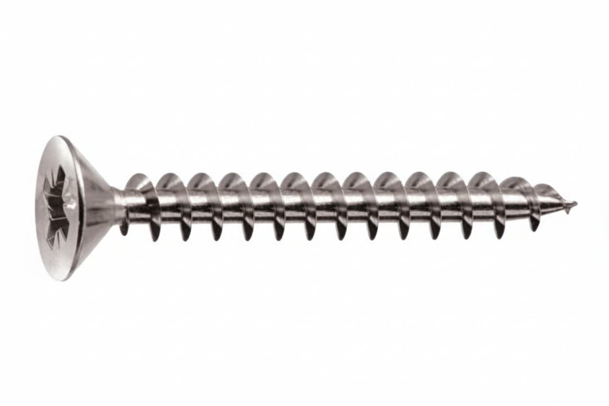 VITI PANEL-VIT TESTA SVASATA PIANA ACCIAIO CHROMITING- - ø mm.5x60 - 200 pezzi MUSTAD