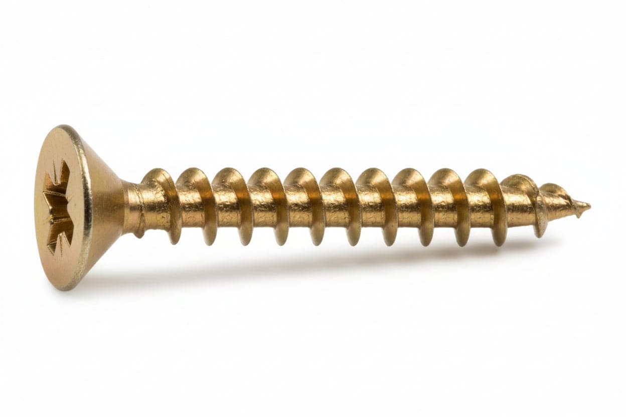 Viti Panel-Vit Testa Svasata Piana Acciaio Ottonato- - Ø Mm.3X25 - 500 Pezzi Mustad in Viti di rilegatura BricoGo - Marano di Napoli, commercioVirtuoso.it