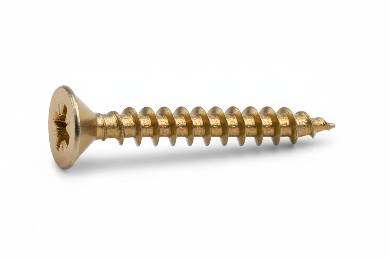 Viti Panel-Vit Testa Svasata Piana Acciaio Ottonato- - Ø Mm.5X60 - 200 Pezzi Mustad in Viti di rilegatura BricoGo - Marano di Napoli, commercioVirtuoso.it