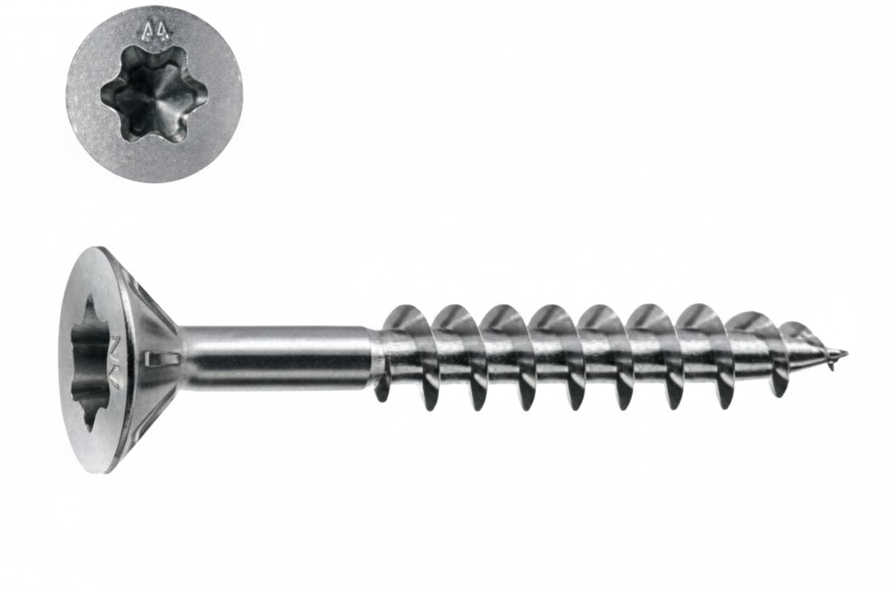 Viti Panel Vit Pv Testa Svasata Piana Torx Acciaio Chromiting Ø Cod 296915