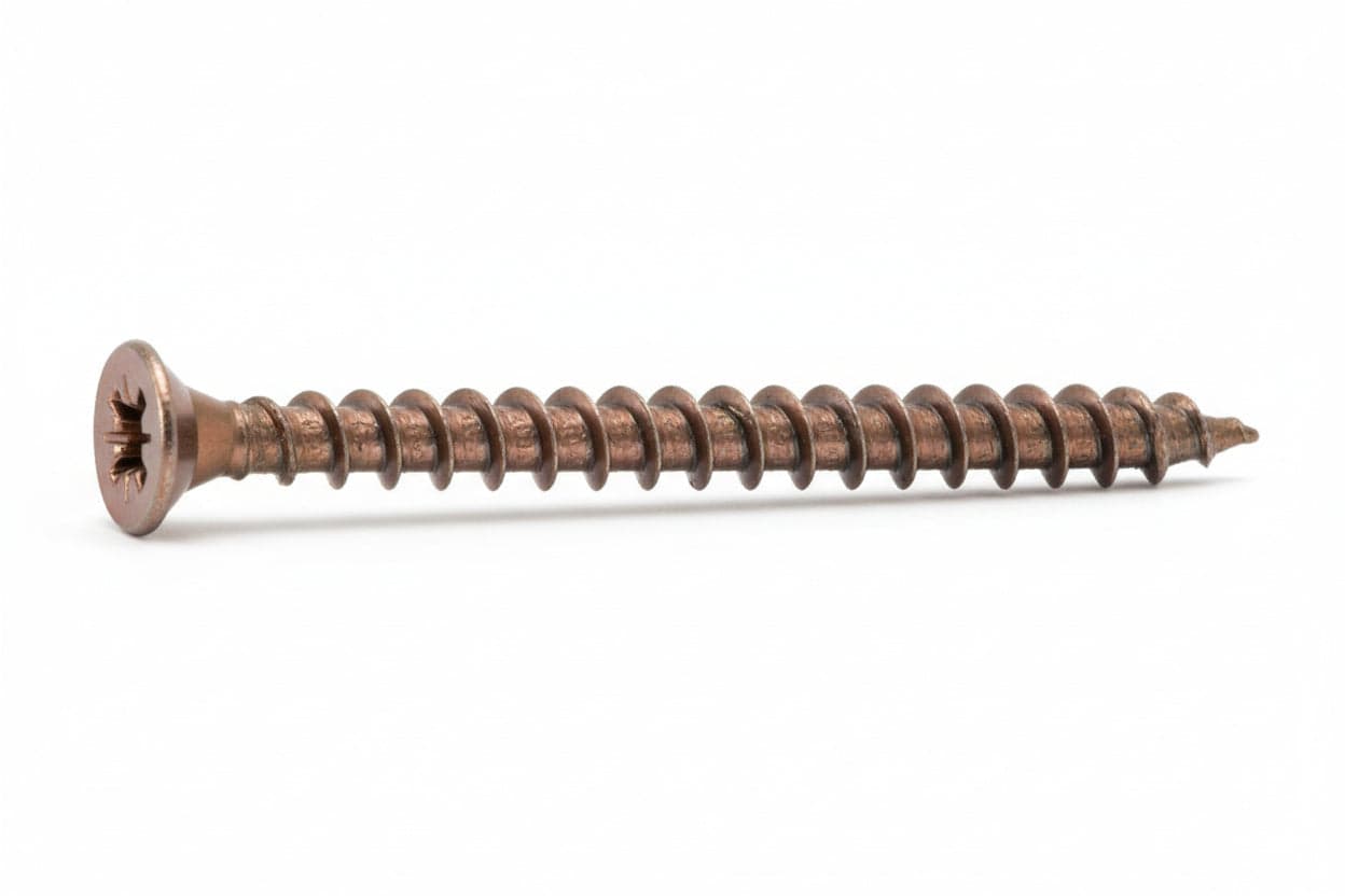 VITE TRUCIOLARE TSP CAVA PZ INTERAMENTE FILETTATA IN ACCIAIO BRONZATO- - ø mm.5,0x35 - 200 pezzi AMBROVIT
