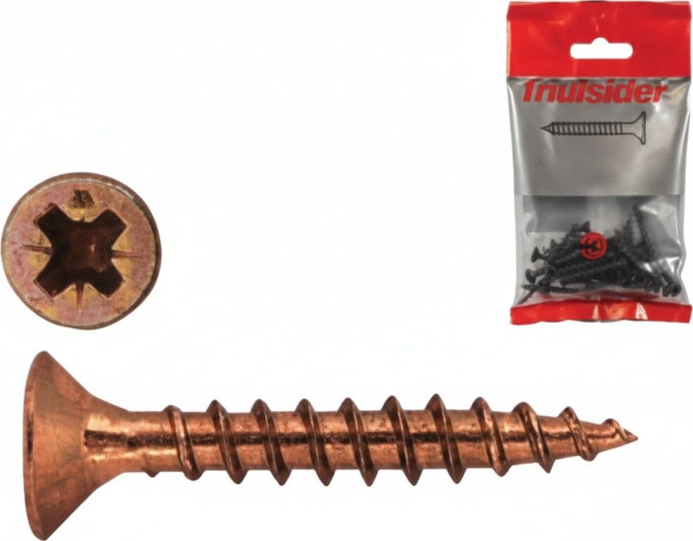 Viti per Truciolare Tps Pozidrive Bronzate Ø 3,5 mm MMX25 10 Blister
