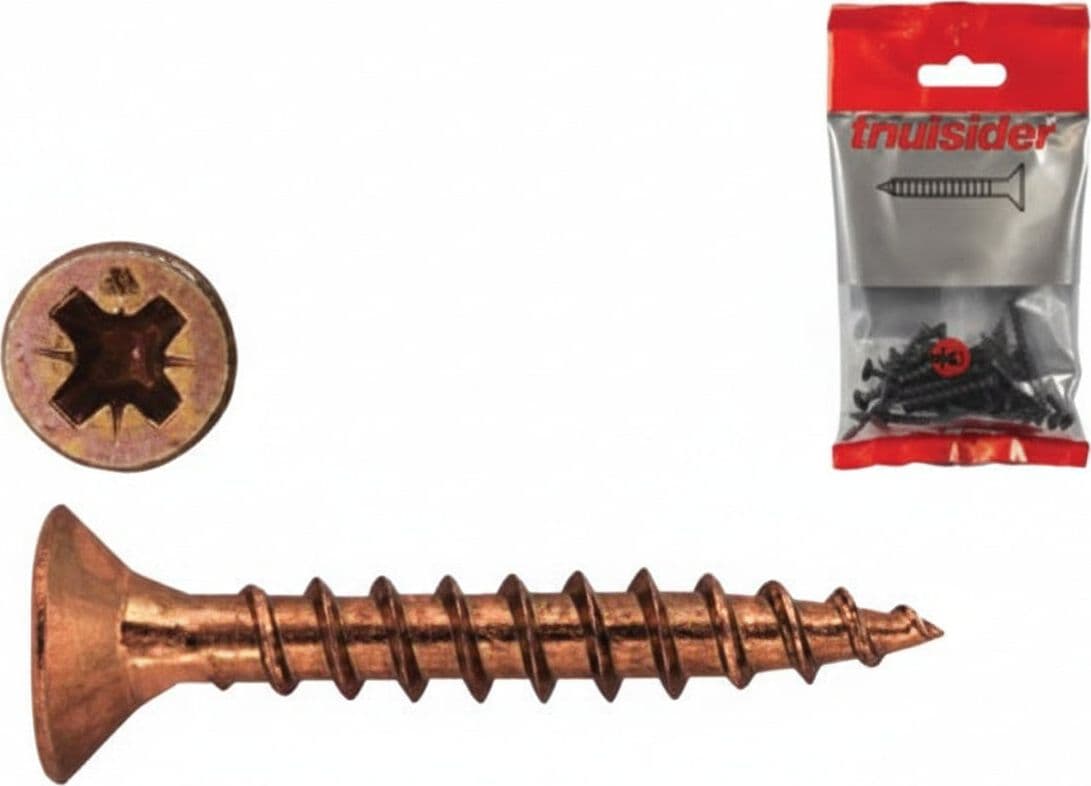 Viti per Truciolare Tps Pozidrive Bronzate Ø 5 mm MMX70 10 Blister