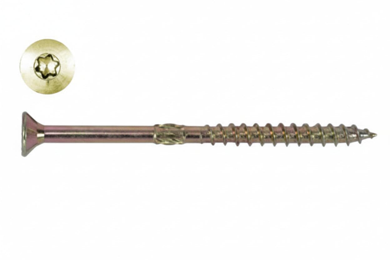 Viti Truciolare Testa Svasata Torx Acciaio Zincato Giallo Fm Cod 144308