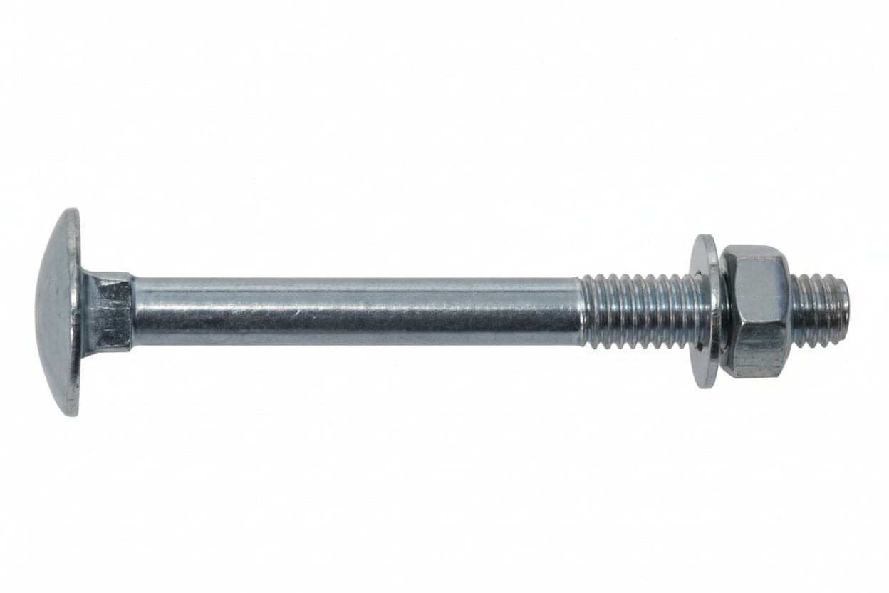 BULLONE ACCIAIO TESTA TONDA CON DADO- - ø mm.5x30 - 500 pezzi AMBROVIT