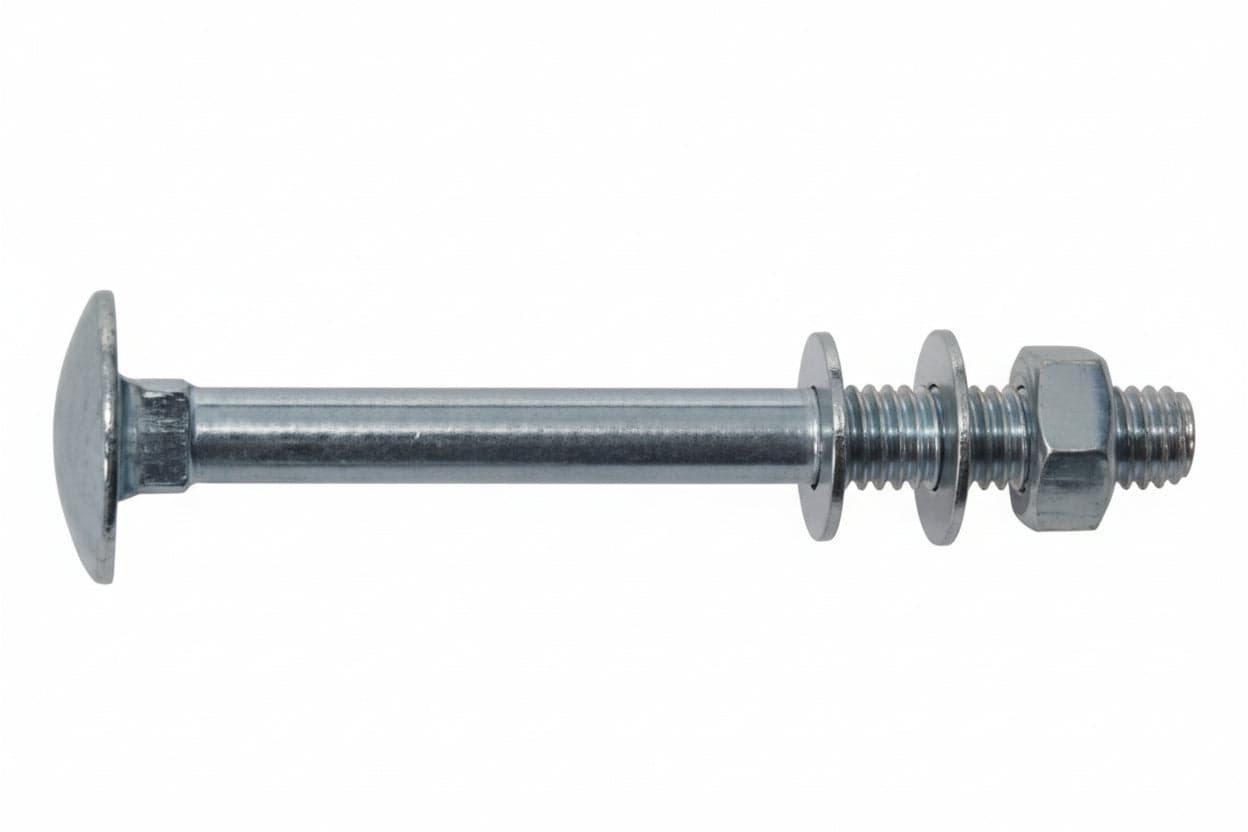 Bullone Acciaio Testa Tonda Con Dado- - Ø Mm.6X90 - 100 Pezzi Ambrovit in Bulloni a testa tonda BricoGo - Marano di Napoli, commercioVirtuoso.it