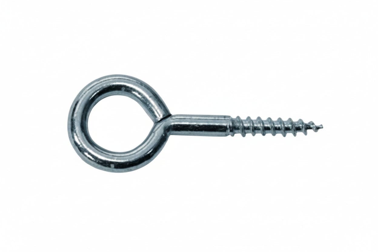 Occhiolo Con Vite Per Legno- - Mm.18X50 - Ø Mm.3X20 - 200 Pezzi Puccioni in Ganci avvitabili BricoGo - Marano di Napoli, commercioVirtuoso.it