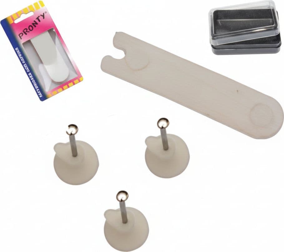Ganci per Quadri Tipo Blitz Trasparenti in BL.20 Pz 12 Blister