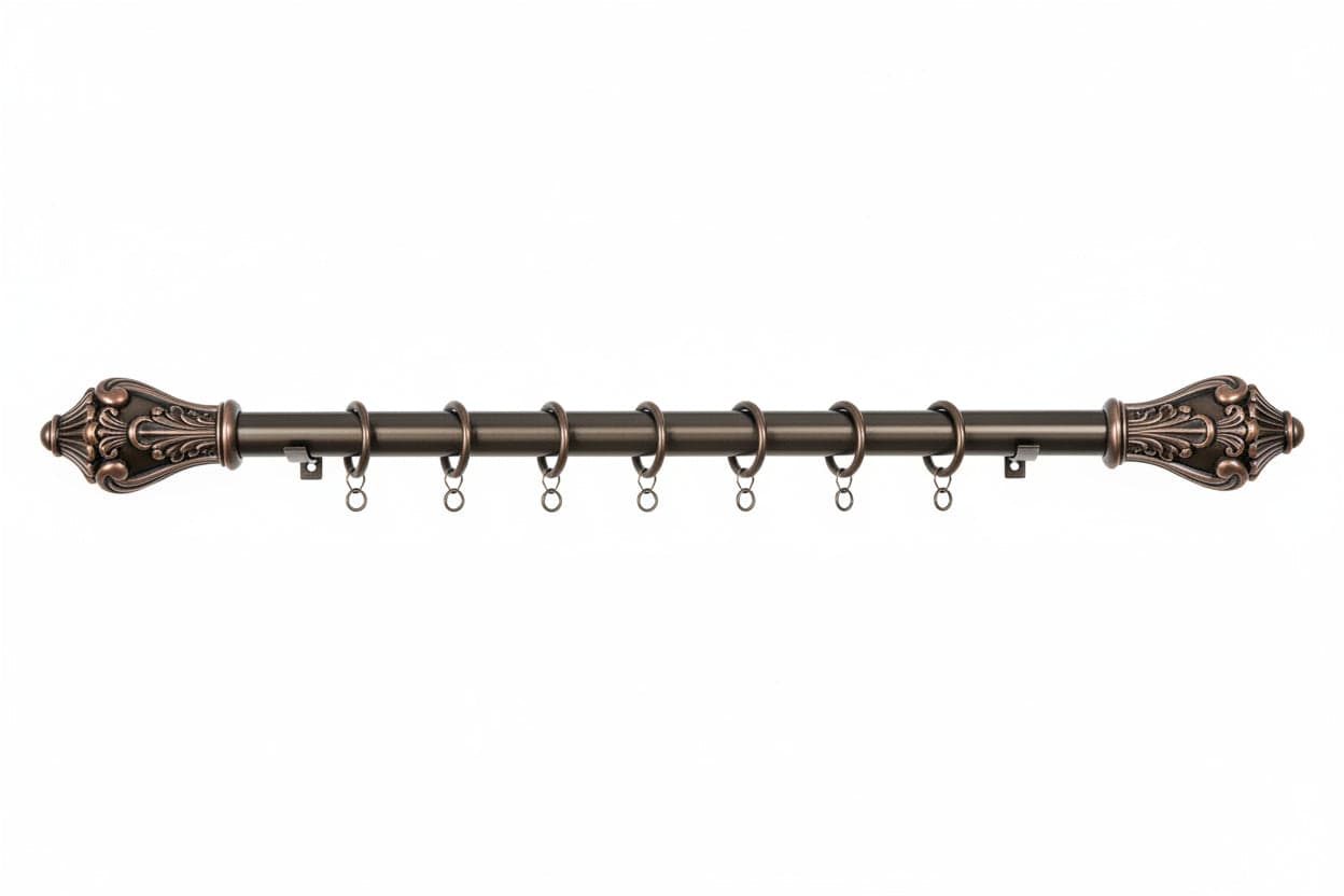 Bastone In Legno Senza Supporti Ø Mm.35 Bianco Cm.160