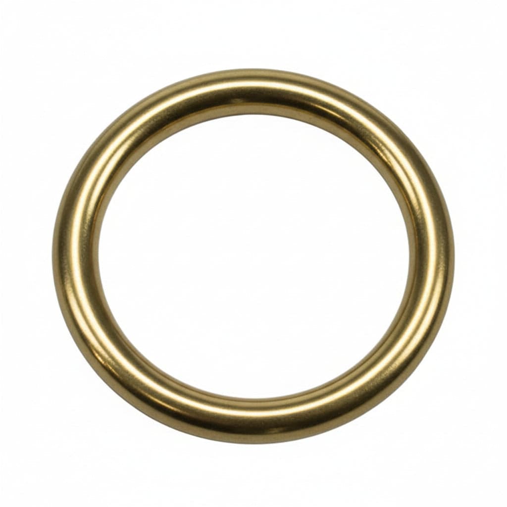 Anelli per Scorritenda Tubolari in Ottone Lucido Ø 44 mm 58 50 Pezzi