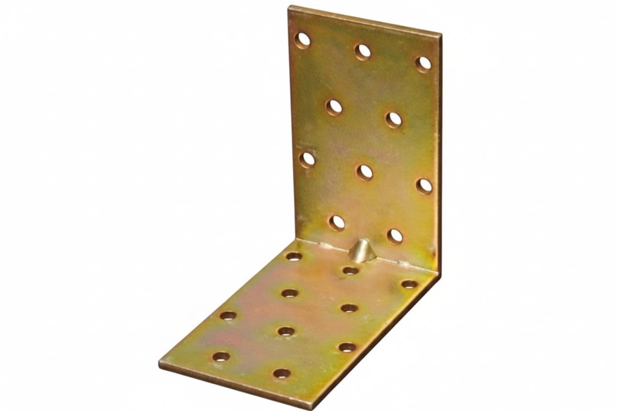 Piastra Di Giunzione Ad Angolo Pesante Larghezza Mm.50- - Mm.40X40X50 - 50 Pezzi in Staffa BricoGo - Marano di Napoli, commercioVirtuoso.it