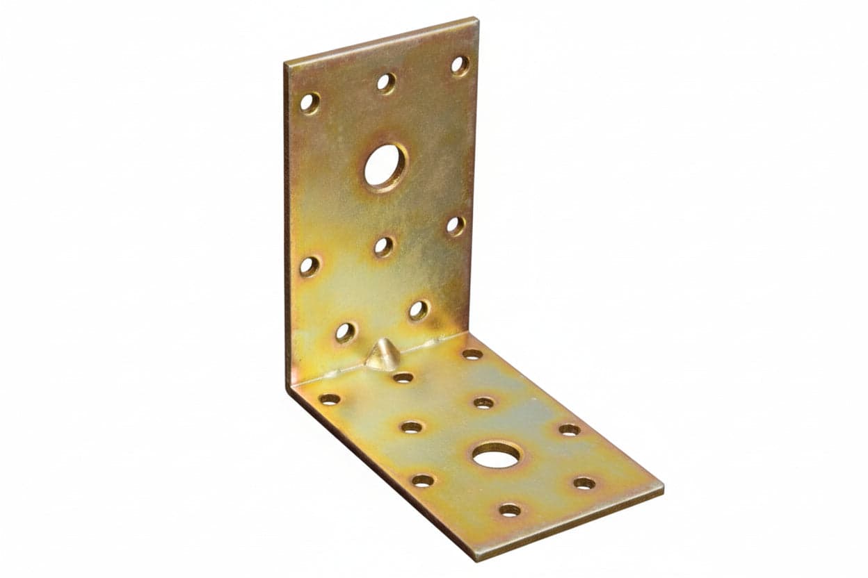 Piastra Di Giunzione Ad Angolo Pesante Larghezza Mm.50- - Mm.80X80X50 - 25 Pezzi in Staffa BricoGo - Marano di Napoli, commercioVirtuoso.it