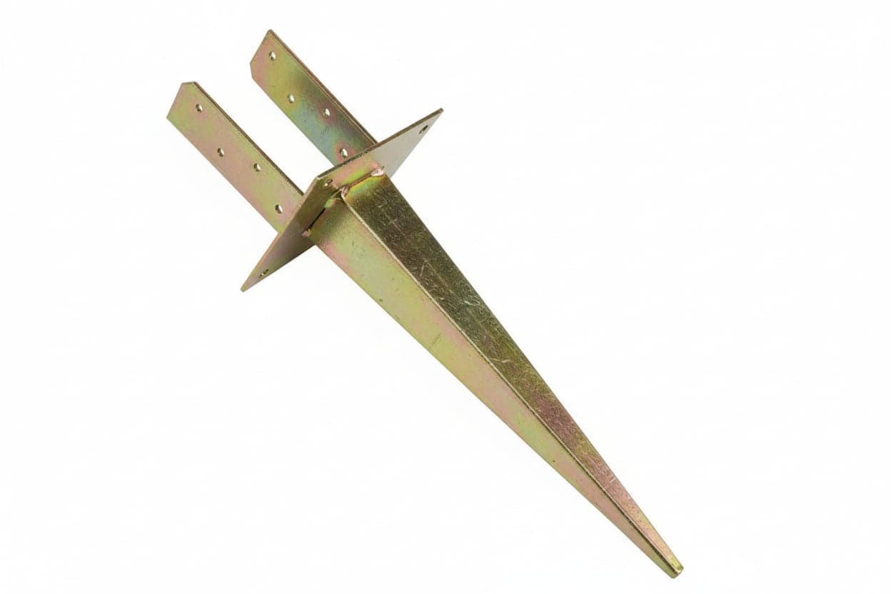 SUPPORTO DA PIANTARE SU TERRENO PER TRAVE  base mm.150x150 per trave mm.90x90x130h.    QUALITY