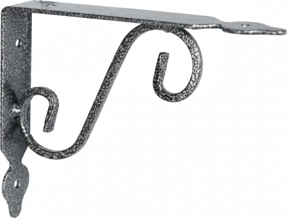 Mensole Ornamentali Brackets Extra Strong Nero Argento 140 2 Pezzi