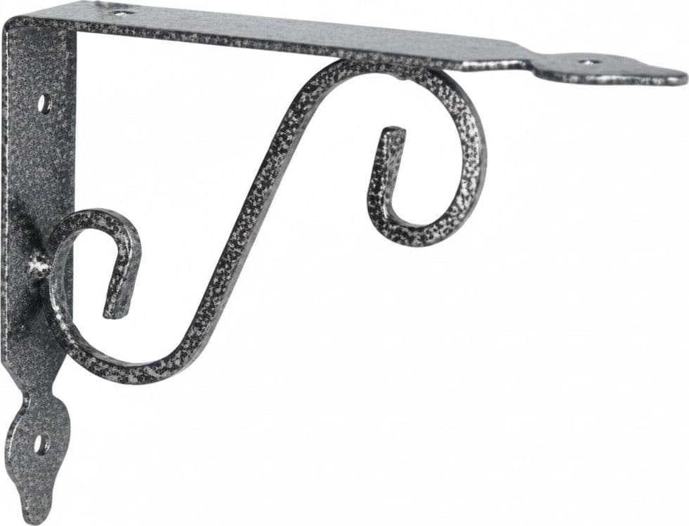 Mensole Ornamentali Brackets Extra Strong Nero Argento 230 10 Pezzi