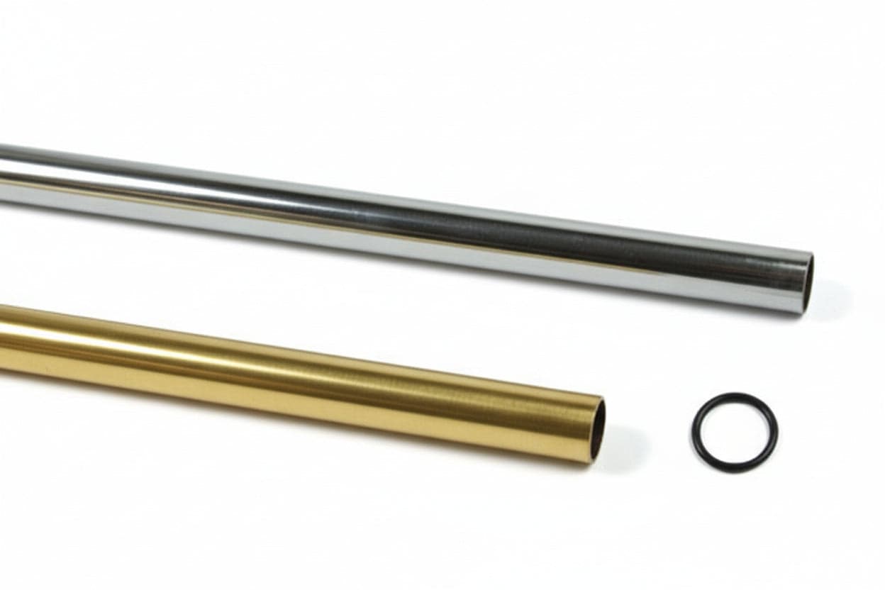 Tubo Armadio Tondo Ø 20 mm 3 mm m di Altezza Cromato