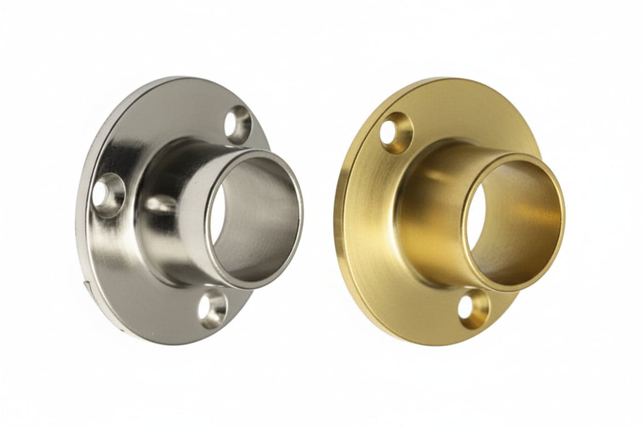 Reggitubo a Ghiera Fisso Ø 30 mm Mm, Cromato