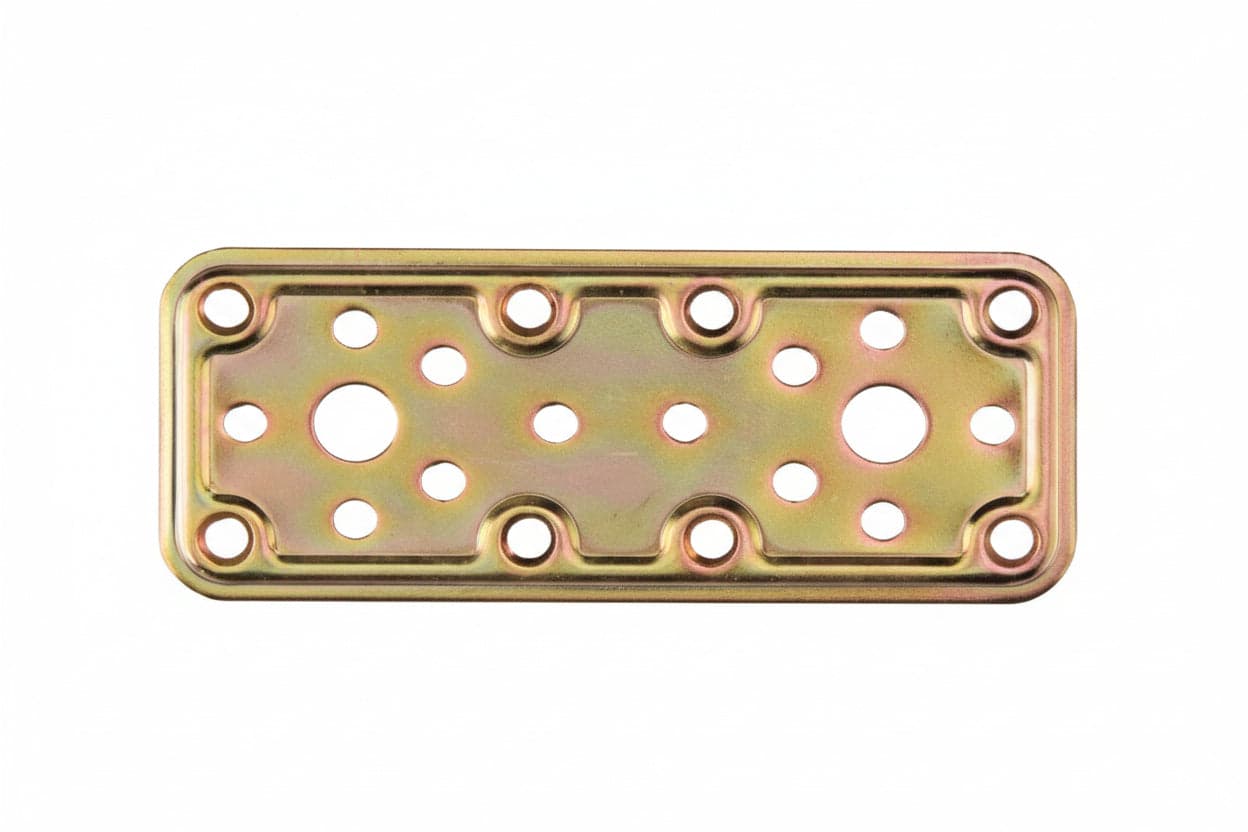 PIASTRA DI GIUNZIONE PESANTE DRITTA LARGHEZZA MM.50 ART.770- - mm.80x50 - spessore mm.2,2 - 50 pezzi ALDEGHI
