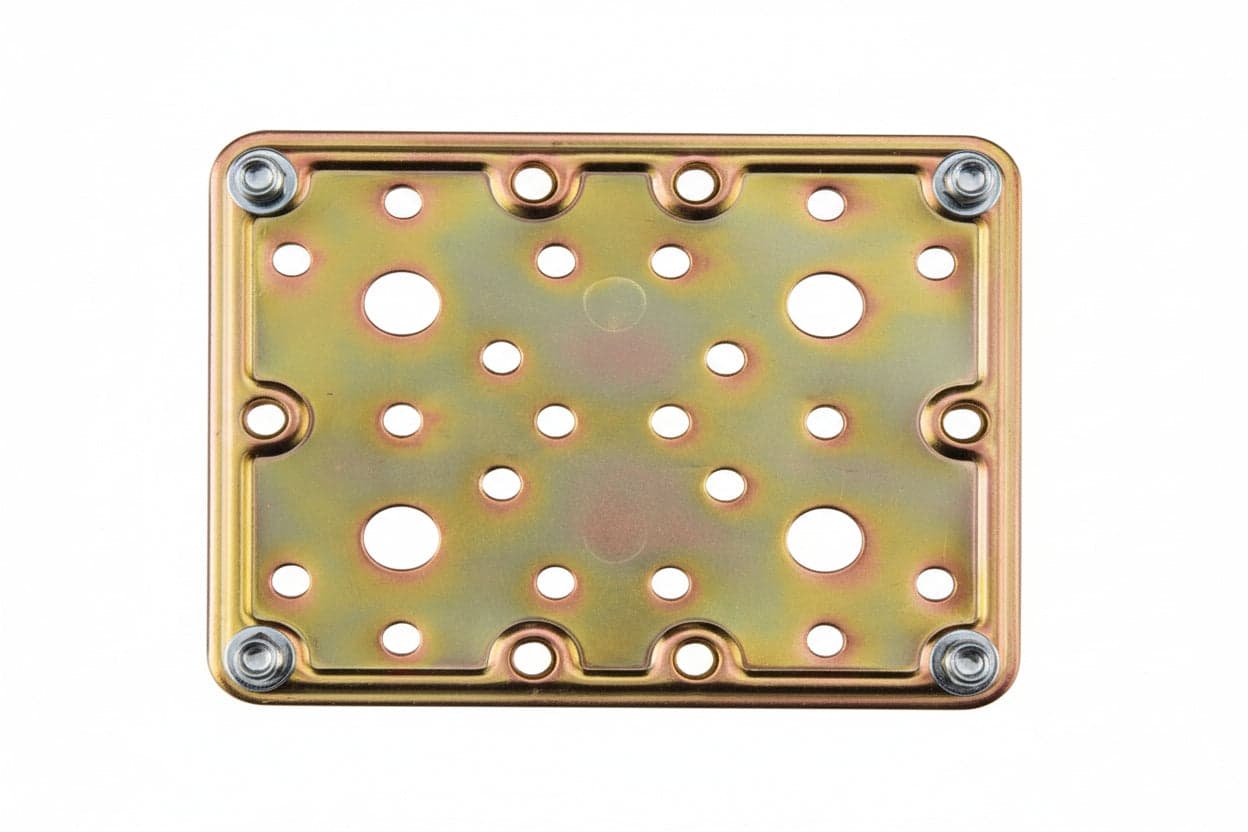 PIASTRA DI GIUNZIONE PESANTE DRITTA LARGHEZZA MM.100 ART.776- - mm.160x100 - spessore mm.2,2 - 5 pezzi ALDEGHI