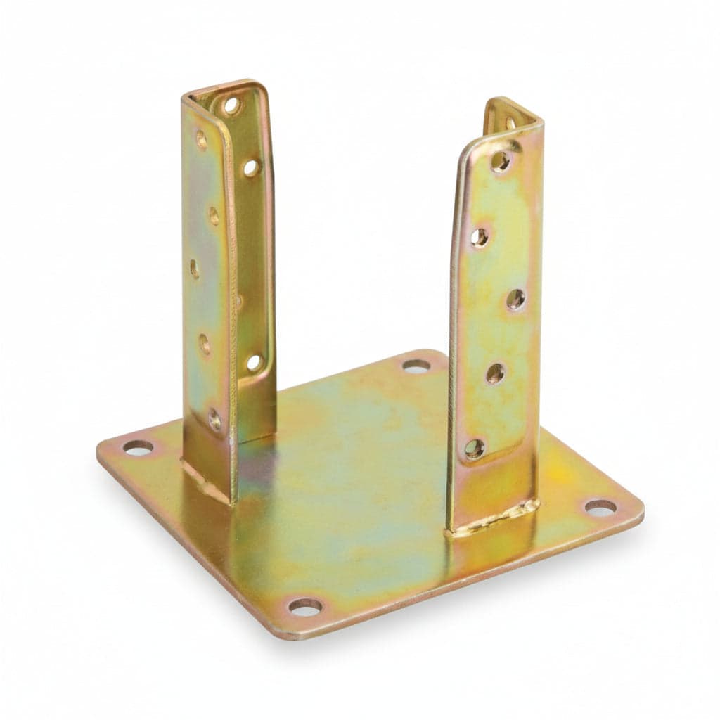 SUPPORTO A PAVIMENTO CON PIASTRA PER TRAVE ART.800  mm.62x62  spessore mm.5    ALDEGHI