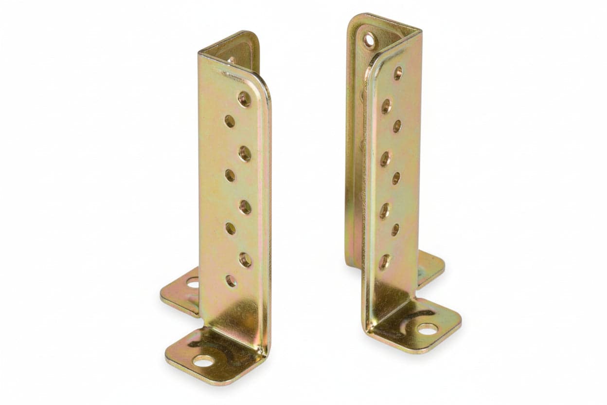 SUPPORTO A PAVIMENTO UNIVERSALE PER TRAVE ART.803- - mm.31x31x115 - spessore mm.2,5 - 2 pezzi ALDEGHI