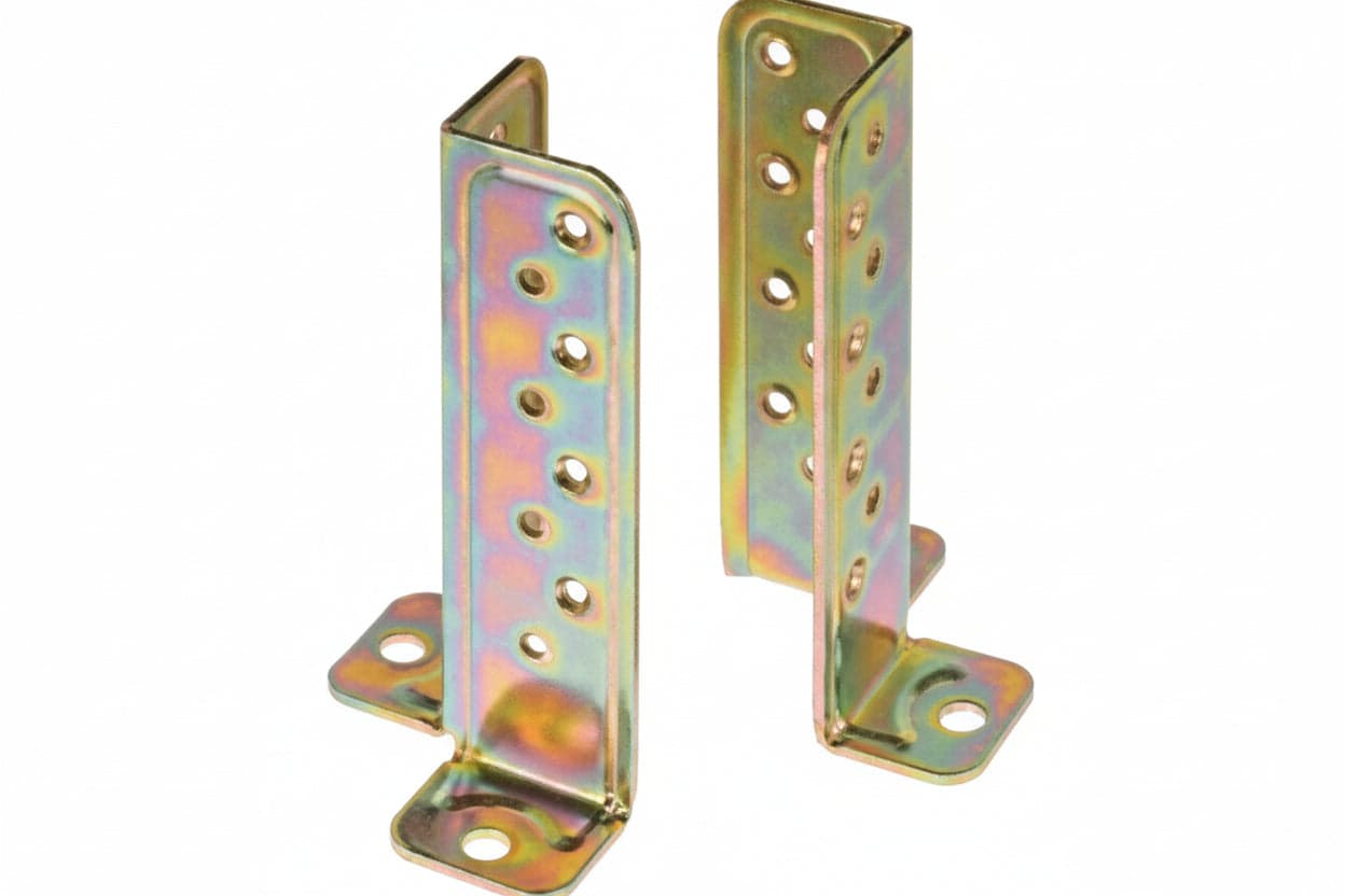SUPPORTO A PAVIMENTO UNIVERSALE PER TRAVE ART.803- - mm.73x73x177 - spessore mm.3 - 2 pezzi ALDEGHI