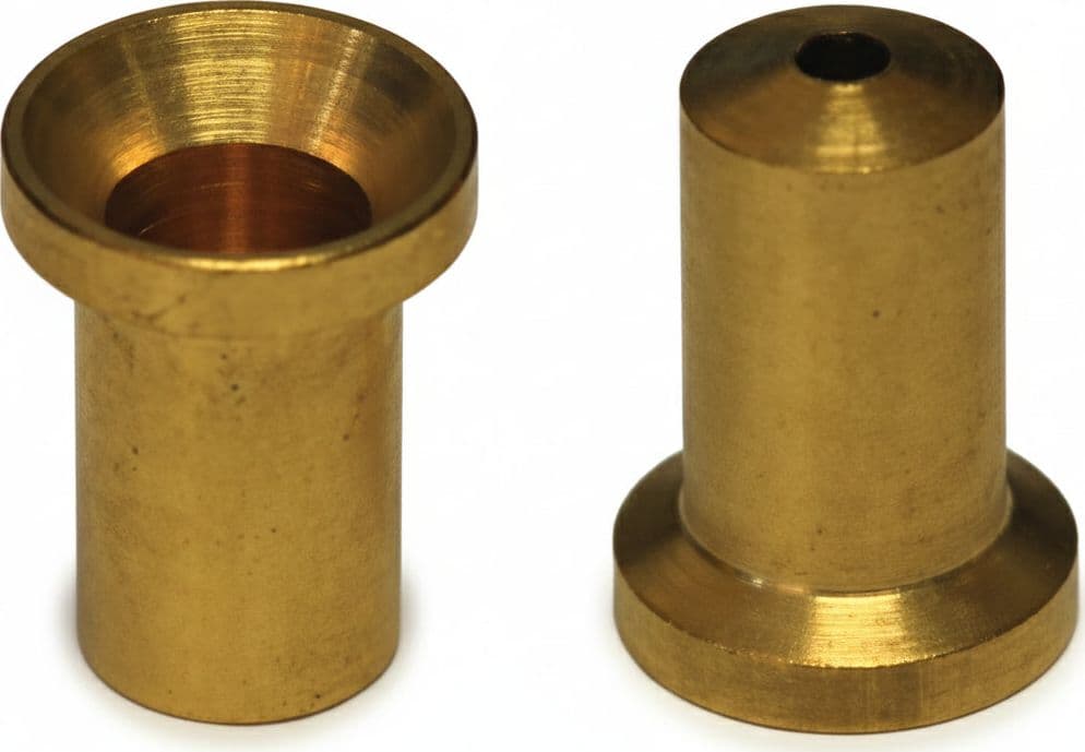 Pozzetti in Ottone per Aste Ø 10 mm 20 Pezzi