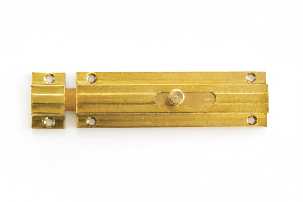 Catenaccio Trasversale Con Incontro In Ottone Lucido- - Mm.100X31 - 5 Pezzi in Chiavistelli e catenacci BricoGo - Marano di Napoli, commercioVirtuoso.it