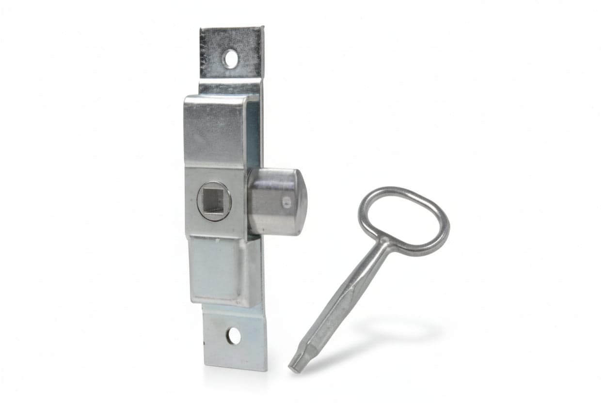 CHIUSURA A TAVELLINO IN ACCIAIO ZINCATO ART.023G- - mm.126x27 - 4 pezzi IBFM