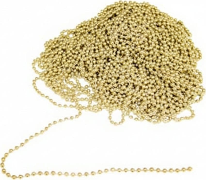 Catena a Perline in Ottone Lucido Ø 3,5 mm 25 m