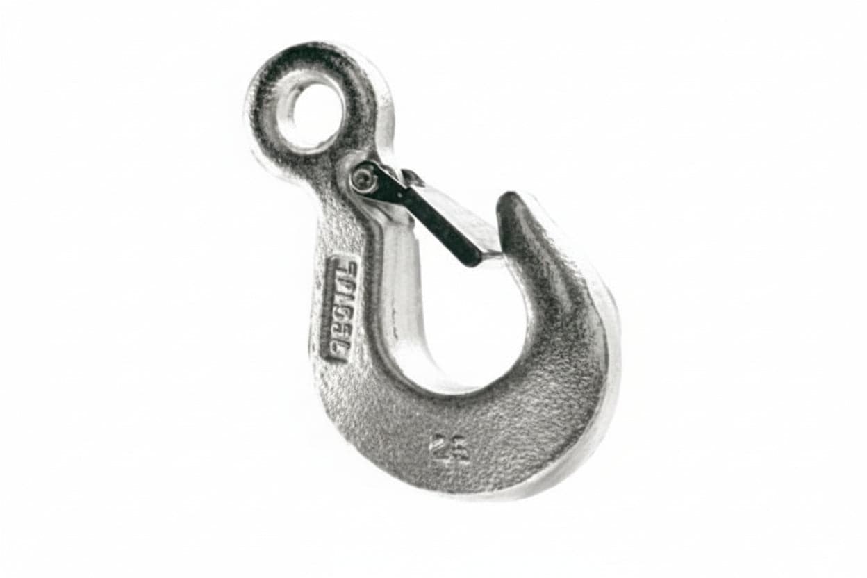 Gancio con Fermo di Sicurezza Portata 500 kg 3 Pezzi