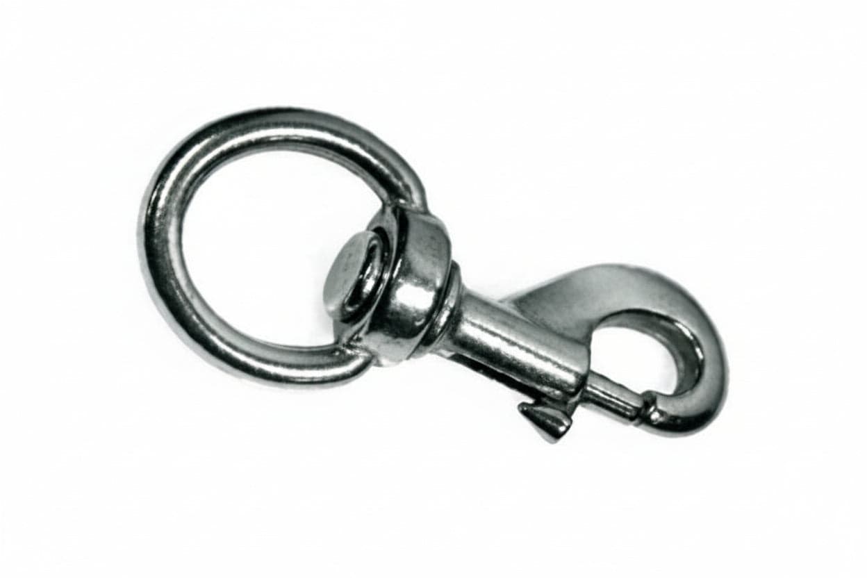 MOSCHETTONI REDINE CON GIRELLO IN OTTONE NICHELATO- - mm.80 con asola da mm.16 - 5 pezzi