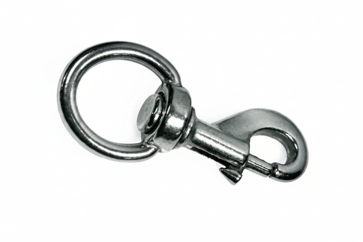 Moschettoni Redine Con Girello In Ottone Nichelato- - Mm.82 Con Asola Da Mm.21 - 5 Pezzi in Moschettoni a innesco BricoGo - Marano di Napoli, commercioVirtuoso.it
