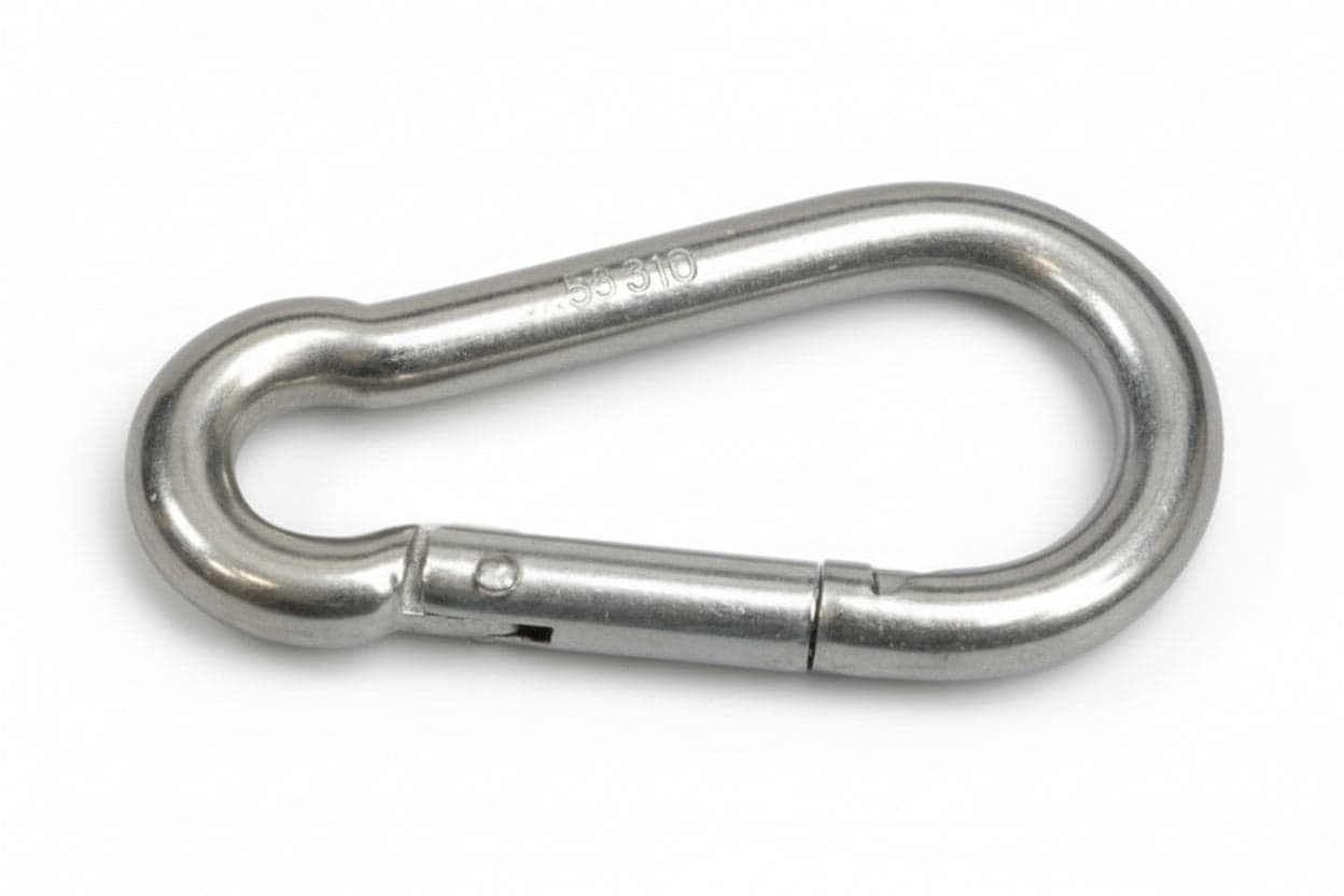 Moschettoni da Pompiere in Acciaio Inox 50 MMX5 10 Pezzi