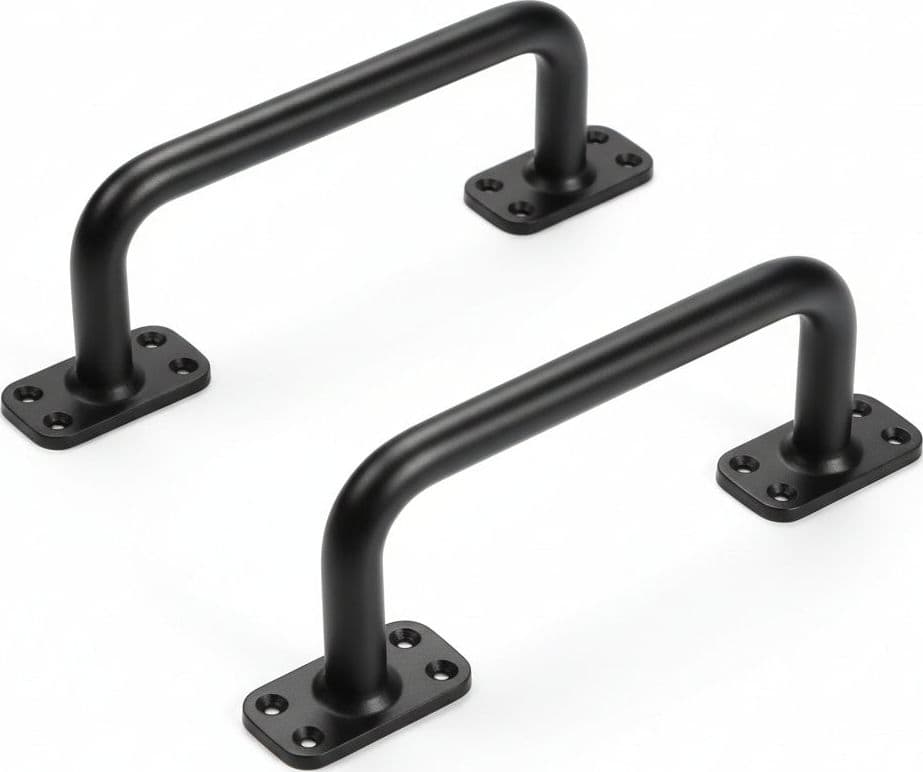 Maniglie per Portoni Scorrevoli 180 mm Tipo Piegato Ibfm