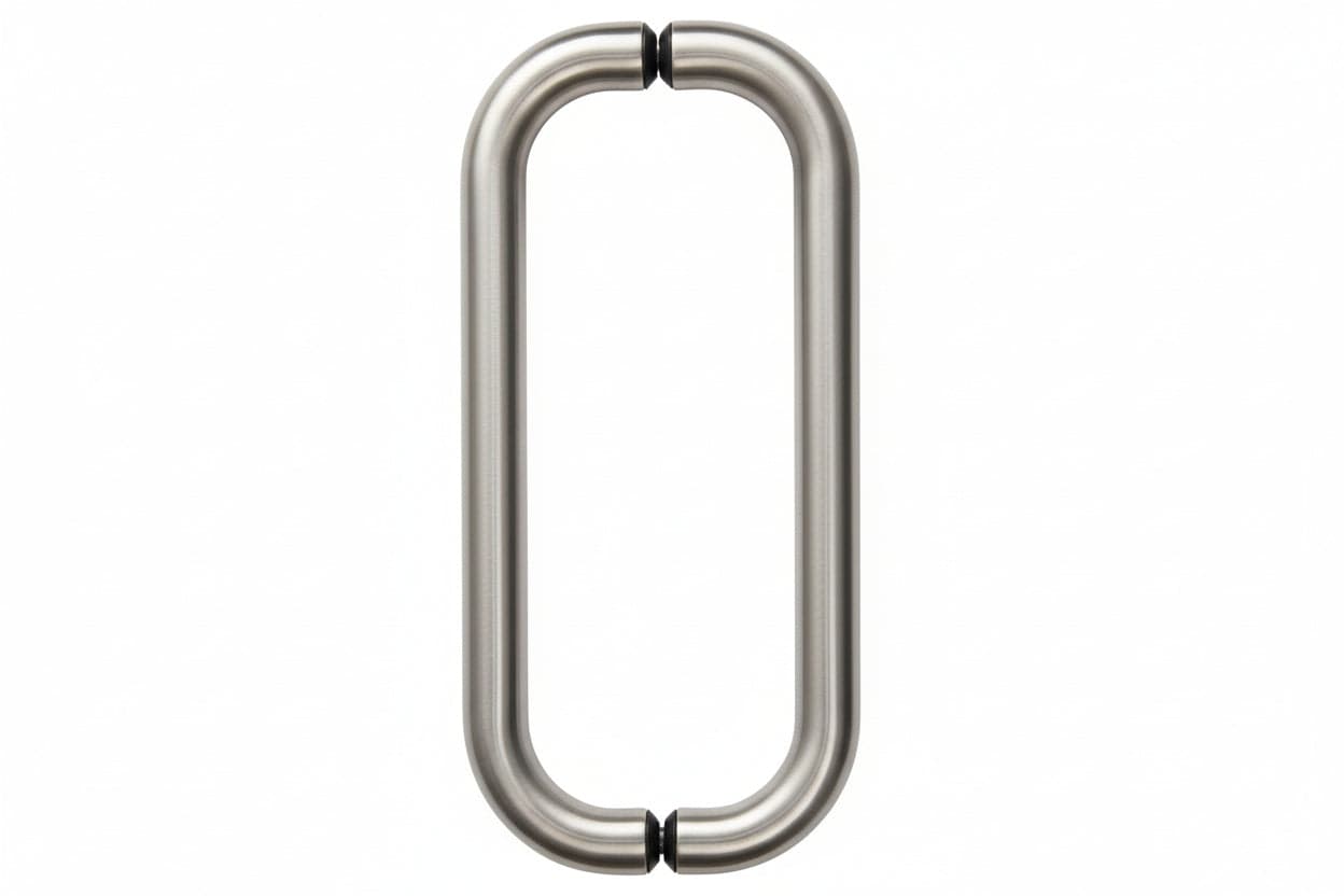 Maniglia- - Mm.382X32X85H. - Interfori Mm.350 - 1 Coppia