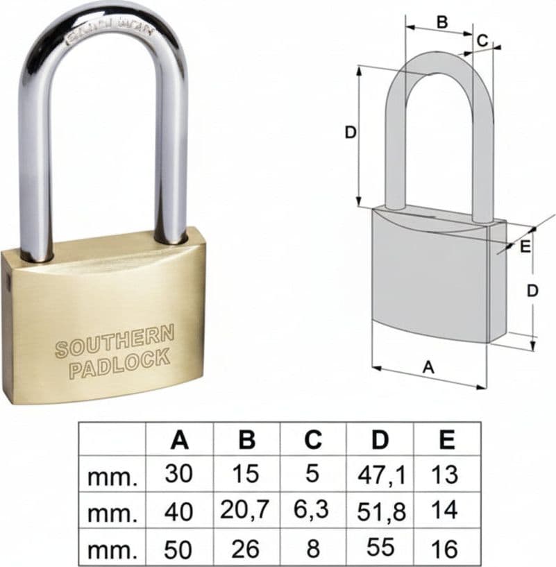 Lucchetto Locking Line Arco Lungo 20011 40 mm (ART.20011400) Cisa 12 Pezzi