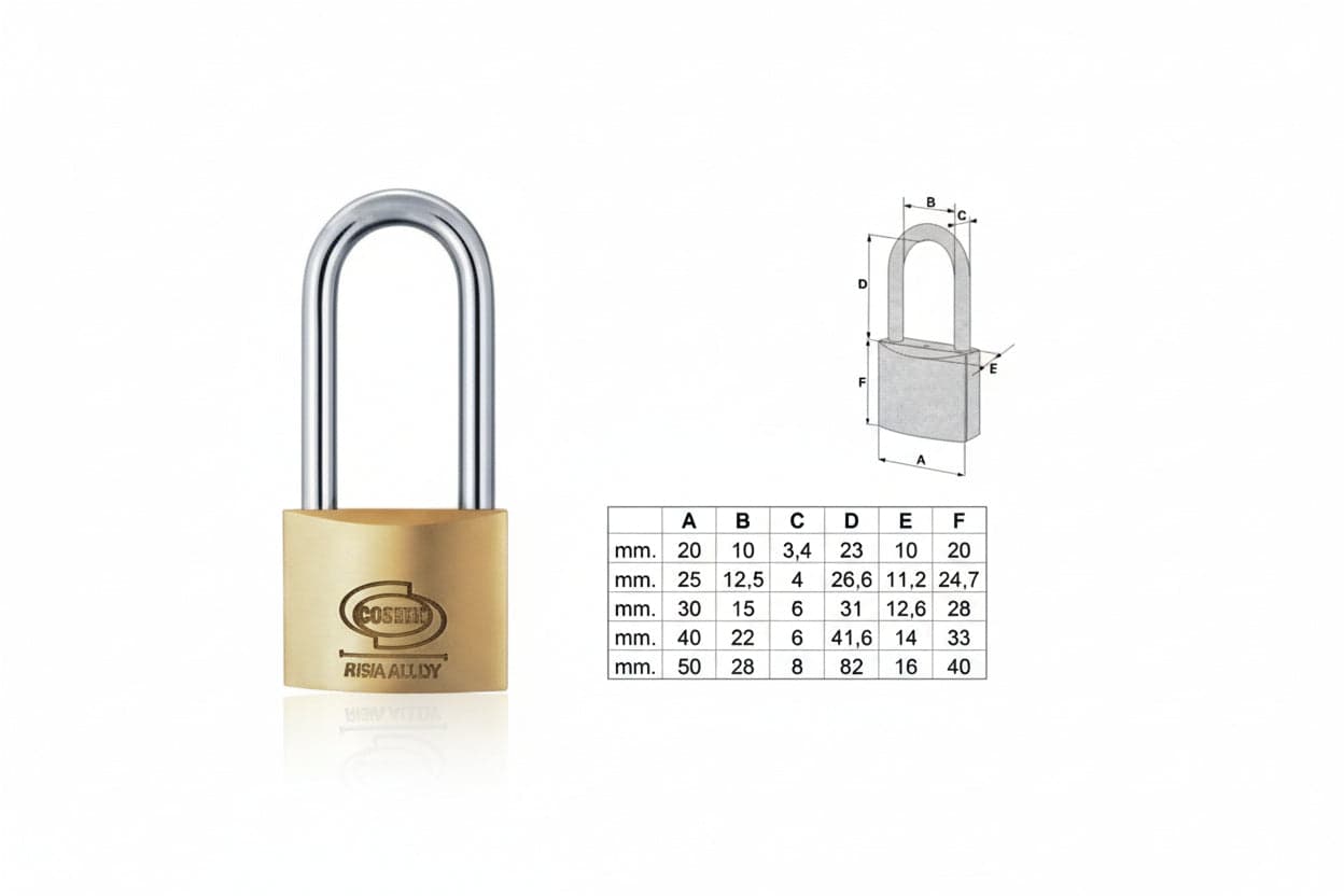 Lucchetto Ottone Arco Lungo Prium Cifratura Unica Ka Pl112- - Mm.25 (Pl1122500011000) - 6 Pezzi Corbin in Lucchetti con chiave BricoGo - Marano di Napoli, commercioVirtuoso.it