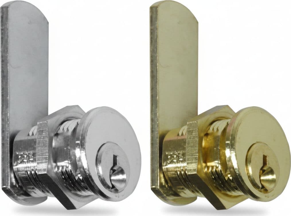 Cilindri a Leva per Armadietti 25 mm Ø 16 mm Cilindro in Ottone Cod 210850